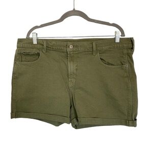 OLD Navy Green Boyfriend Shorts, Size 16